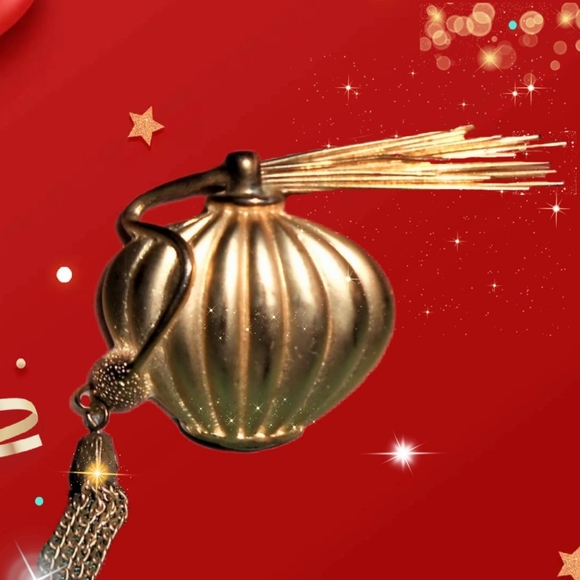 80's Atomizer Brushed Gold Brooch Maggie Lawrence - Picture 9 of 13